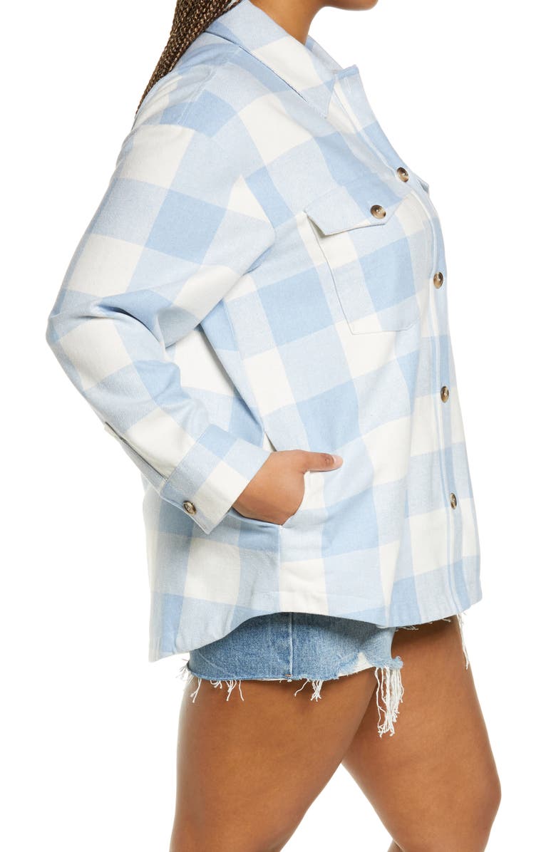 BP. Women's Plaid Shirt Jacket, Alternate, color, 