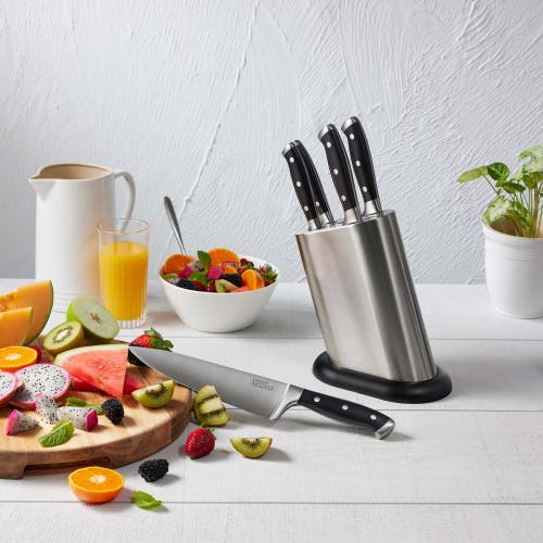 Cuisine::pro Artisan Stahl 6 Piece Knife Block In Silver