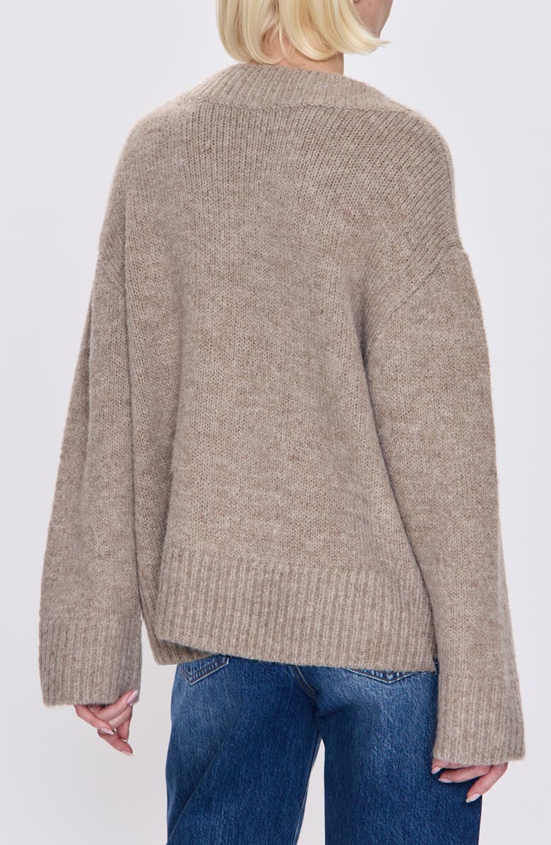 Pistola Talia V-Neck Sweater, Alternate, color, Taupe