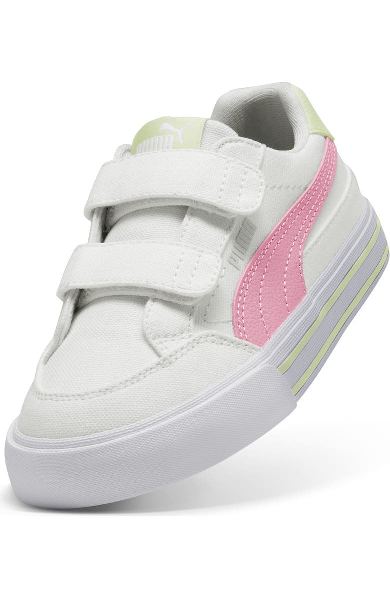 PUMA Kids' Court Classic Vulc Sneaker, Alternate, color, Puma White/ Pink Shimmer