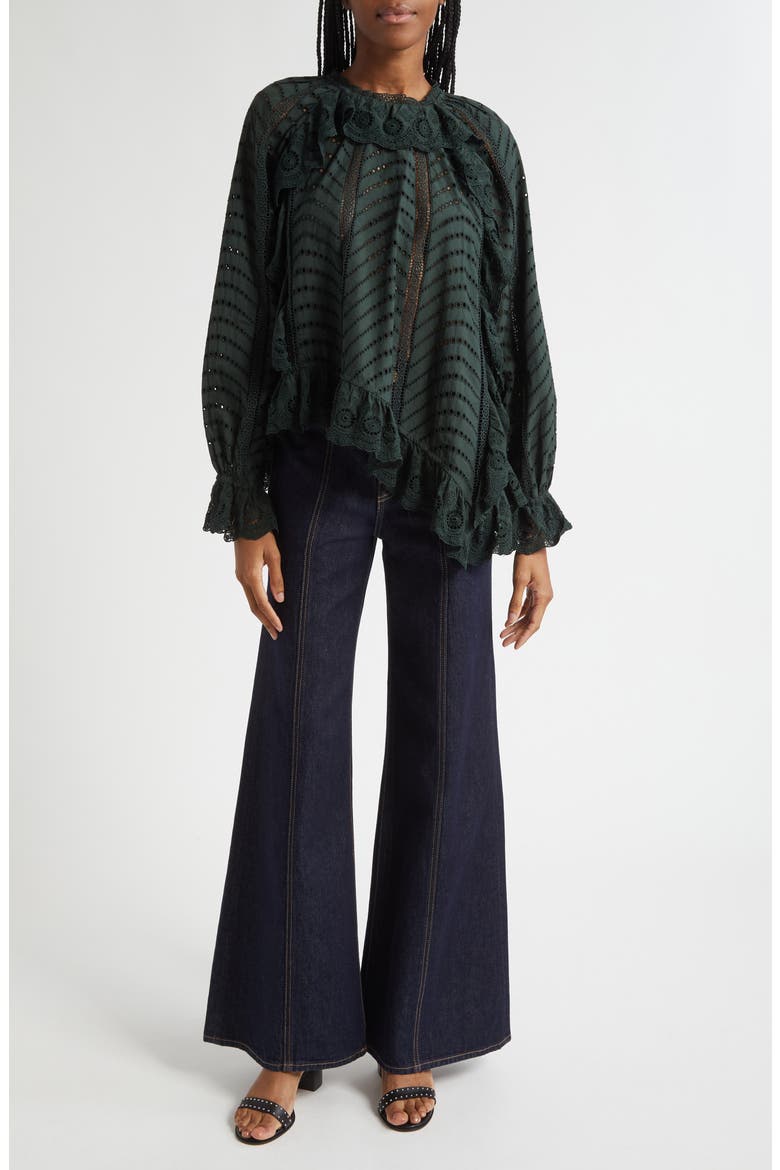 The Delphine High Waist Wide Leg Jeans, Alternate, color, TIGRIS