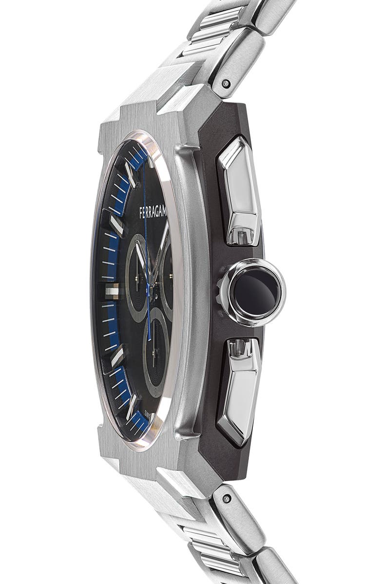 FERRAGAMO Supreme Chronograph Bracelet Watch, 43mm, Alternate, color, 
