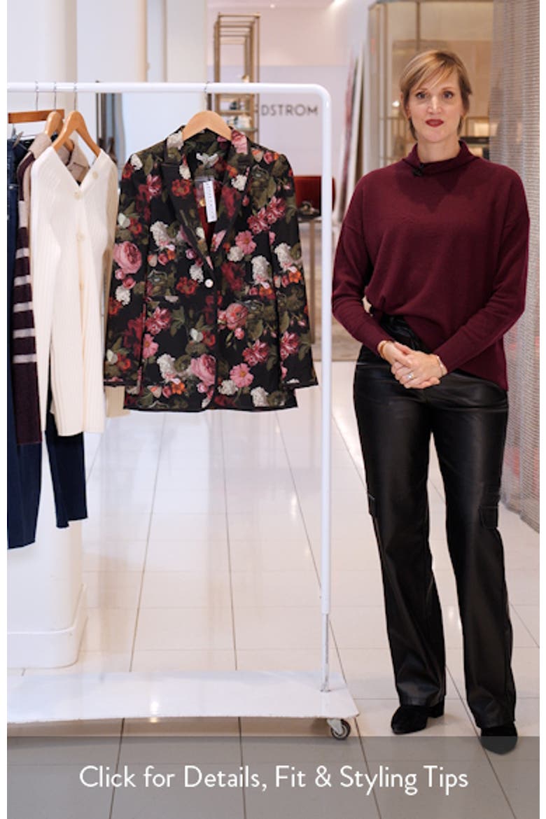 Breann Floral Fitted Blazer video