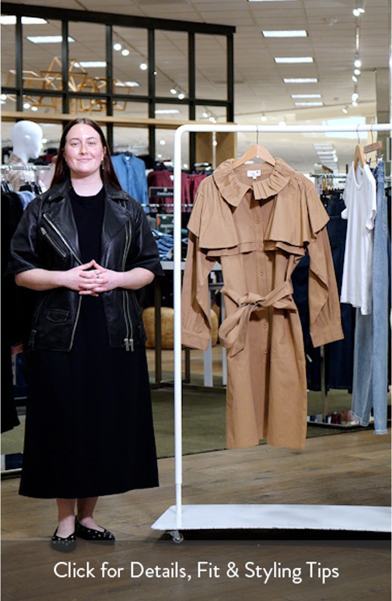 Renata Frill Cotton Trench Coat, sales video thumbnail