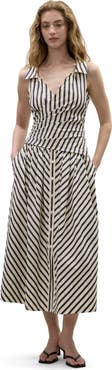 Rebecca Taylor Isla Stripe Poplin Dress