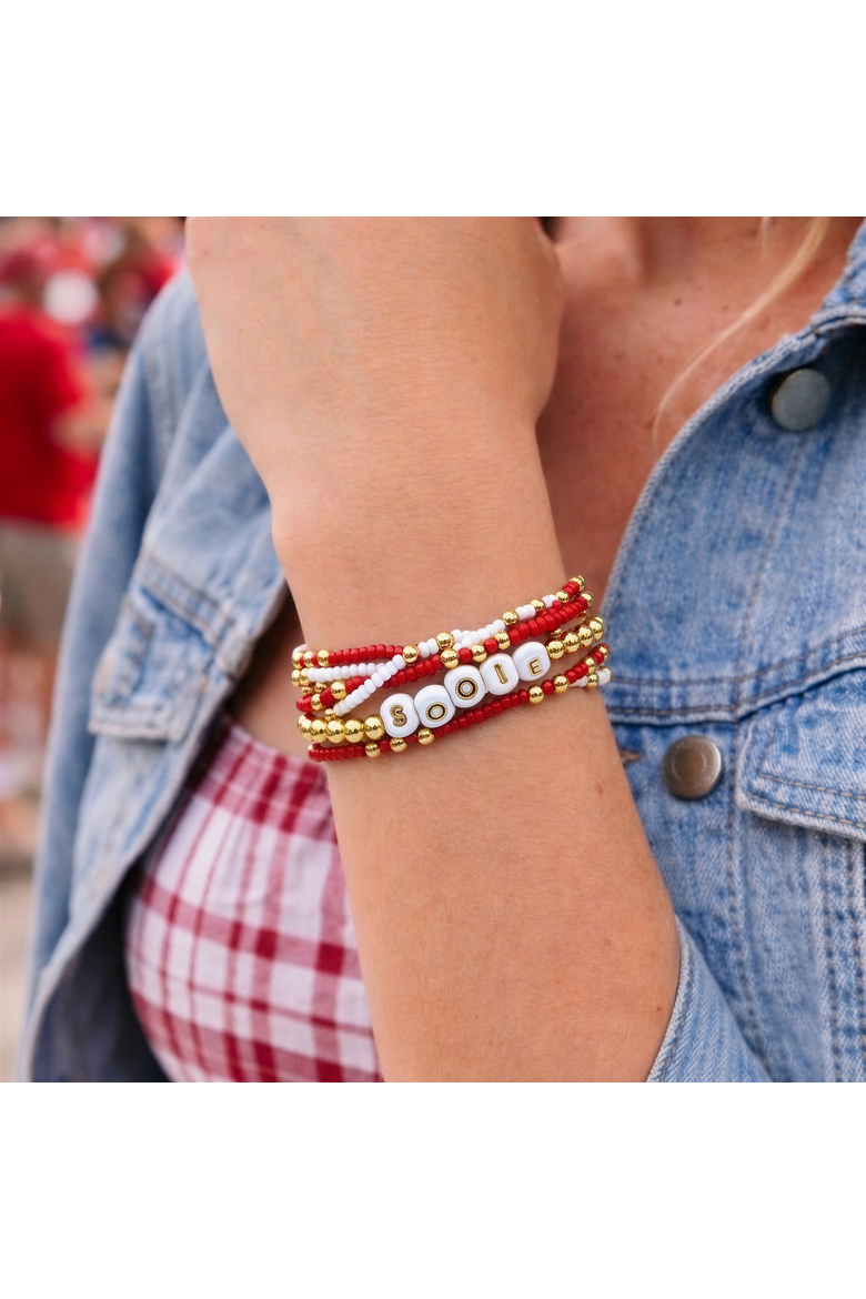 Arkansas Lucky 7 Bracelet Set, Alternate, color, Yellow Gold