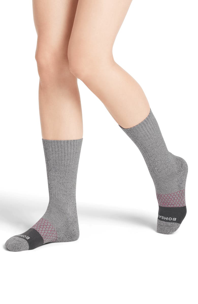 Bombas Toe Block Crew Socks, Main, color, 