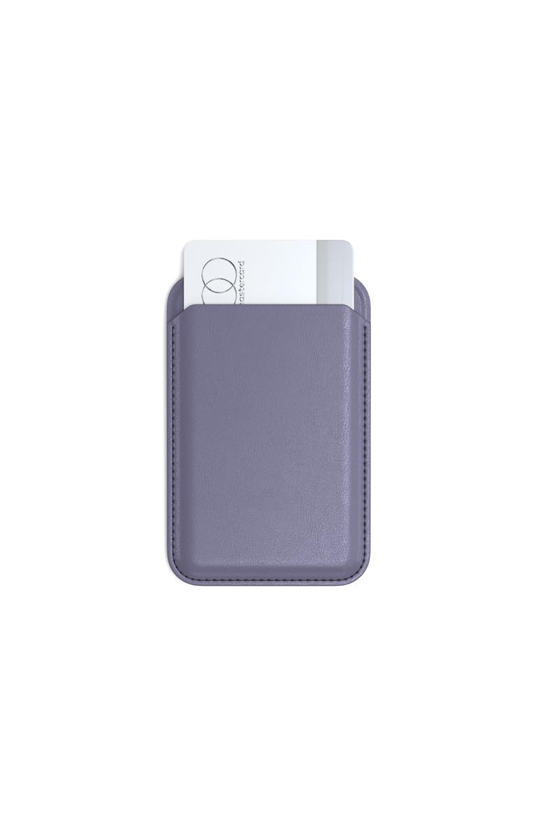 Vegan-Leather Magnetic Wallet Stand, Alternate, color, Purple