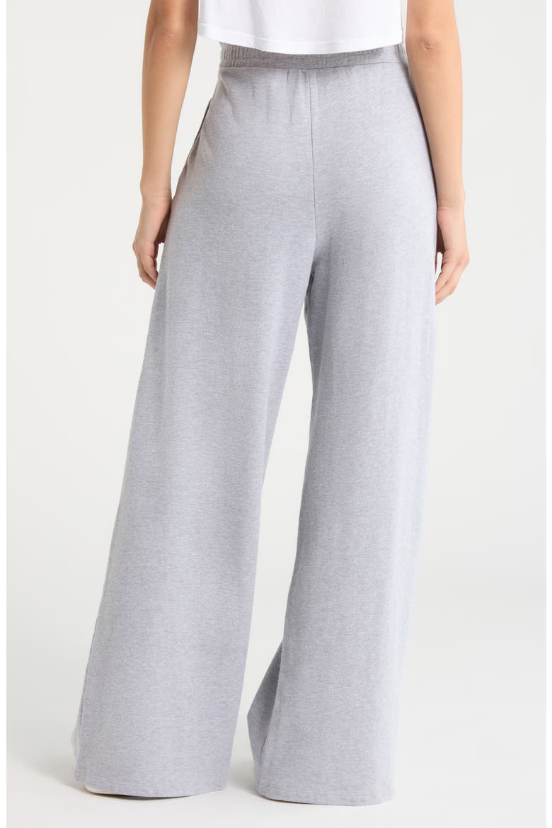 Football Wide Leg Sweatpants, Alternate, color, HEATHER GREY