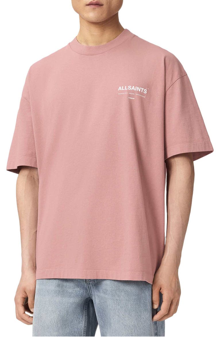 Backstage Graphic T-shirt, Main, color, WOODROSE PINK