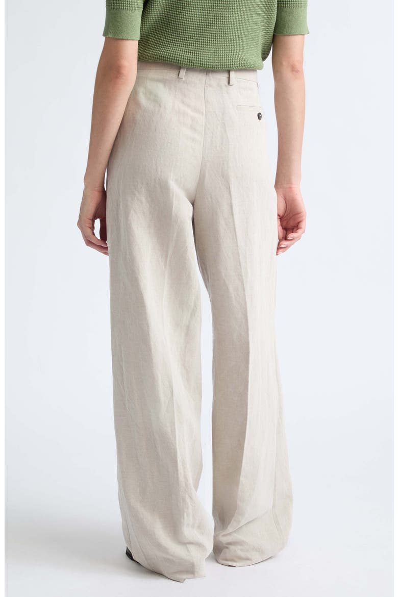 Linen & Nylon Straight Leg Pants, Alternate, color, NATURAL