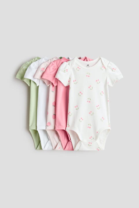 5-pack cotton bodysuits