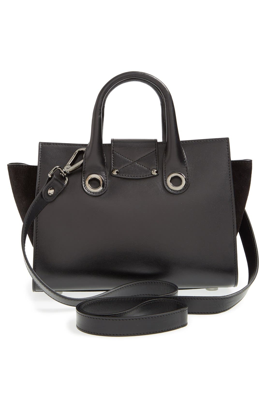 Jimmy Choo 'Mini Riley' Leather Crossbody Bag, Alternate, color, 