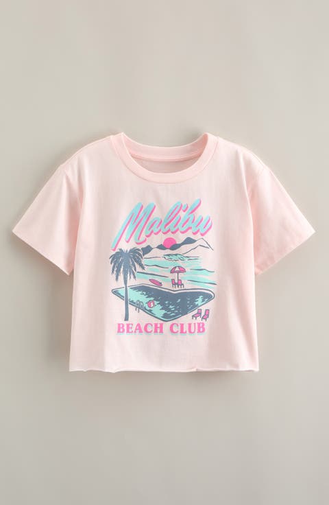 Kids' Crop Cotton Graphic T-Shirt (Big Kid)