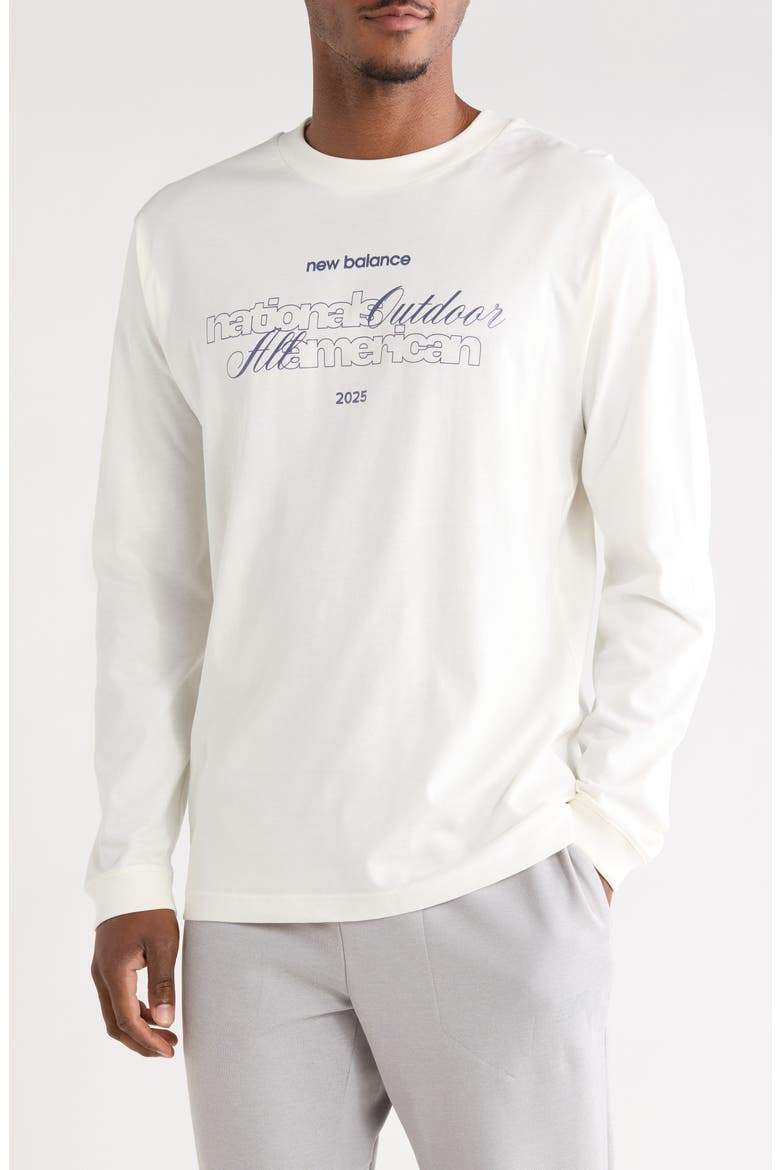 All American Long Sleeve Graphic T-Shirt, Main, color, SEA SALT