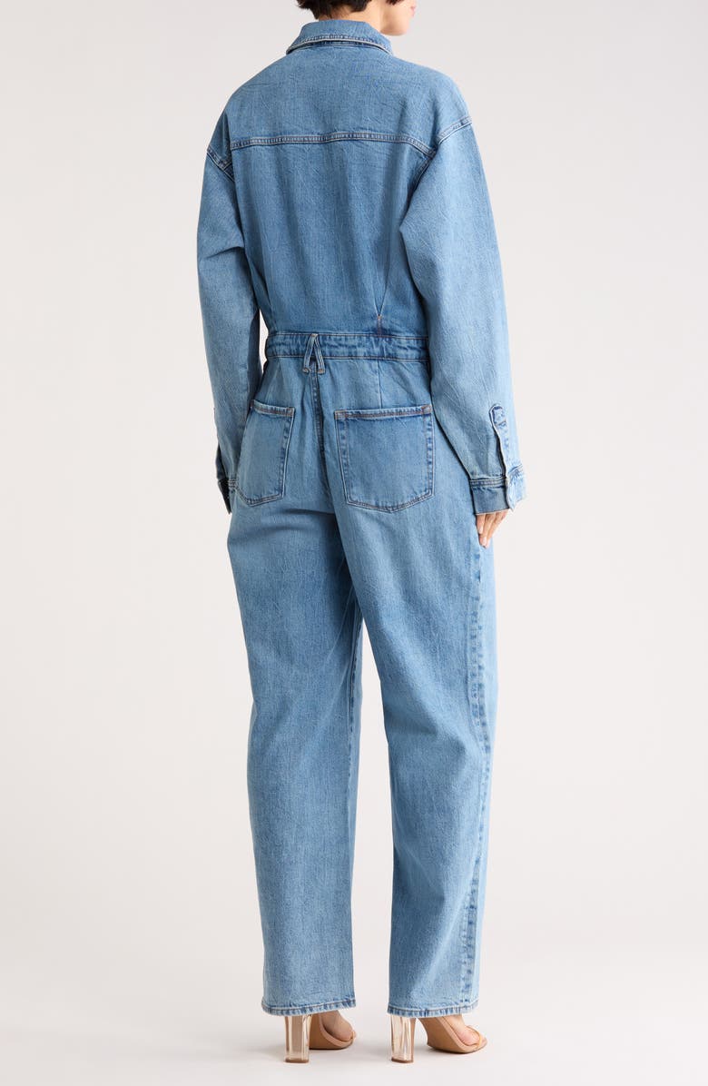 Good American Denim Oversized Jumpsuit, Alternate, color, Indigo599