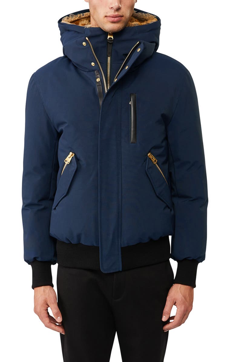 Mackage Nordic Tech Down Jacket with Genuine Fur Trim, Alternate, color, 