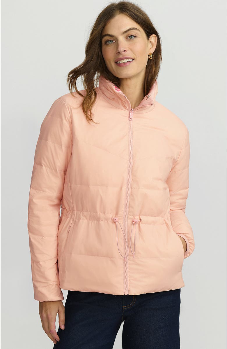 Lands' End Wanderweight Reversible Packable Down Jacket, Alternate, color, Pink/Oyster Pink Floral