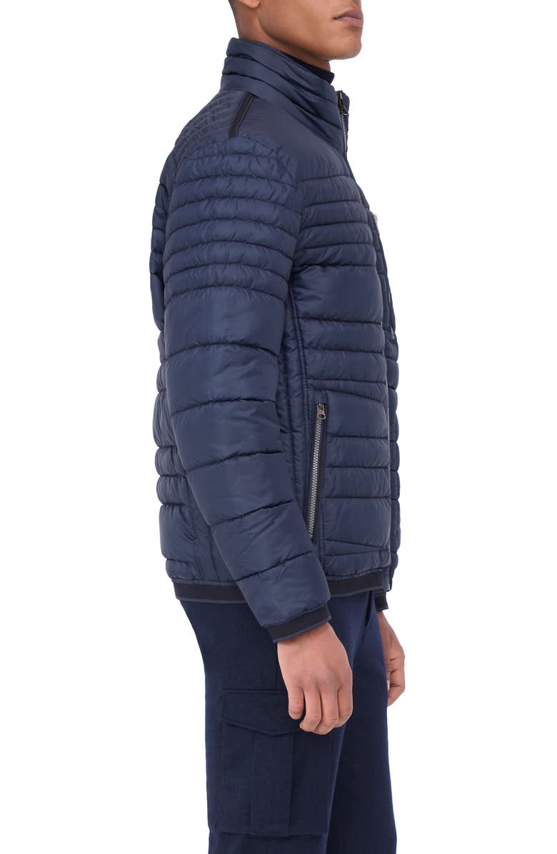 Bugatchi Quilted Bomber Jacket, Alternate, color, 