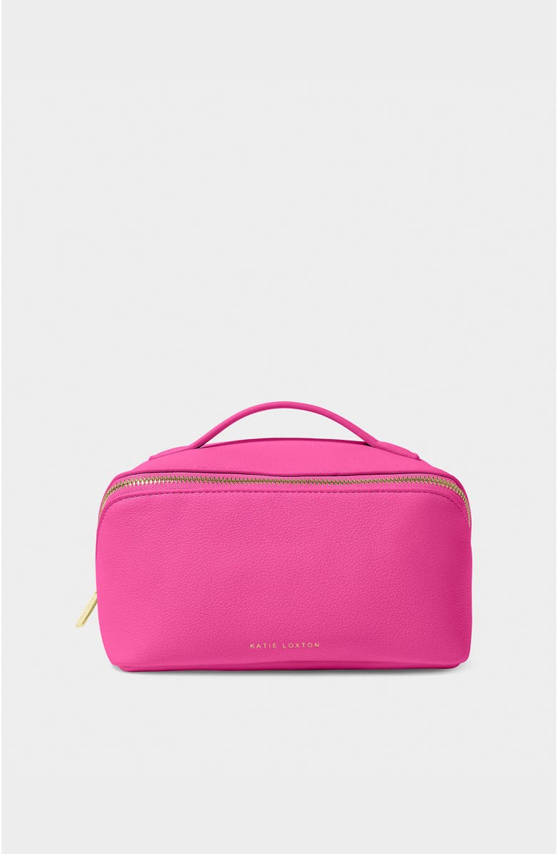 Katie Loxton Medium Make Up / Wash Bag, Main, color, Magenta