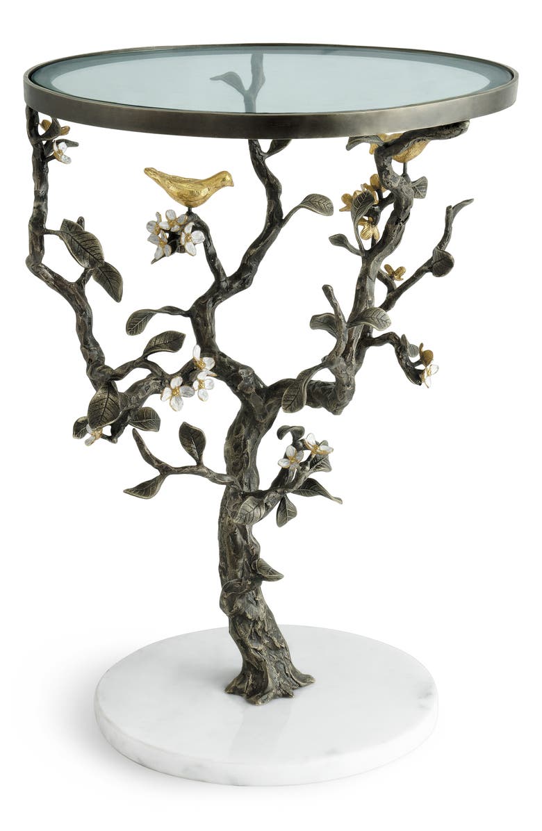 Michael Aram Lovebirds Accent Table, Alternate, color,