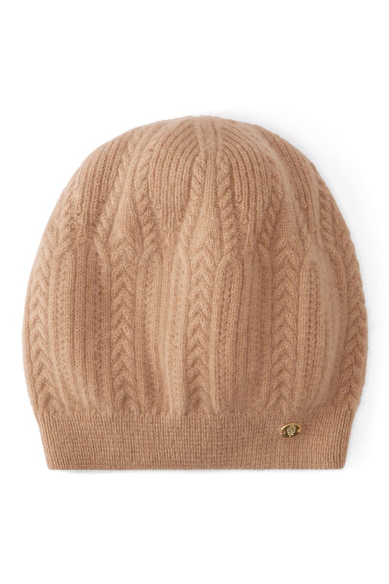 Selby Cashmere Beanie, Main, color, BRULEE