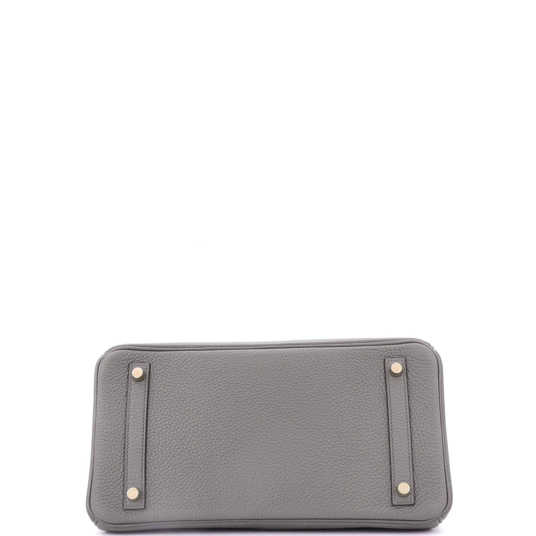 Pre-Owned Hermes Birkin Handbag Grey Togo with Gold Hardware 30, Alternate, color, 