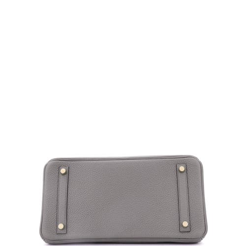 Pre-owned Hermes  Hermes Birkin Handbag Grey Togo With Gold Hardware 30 In Gray