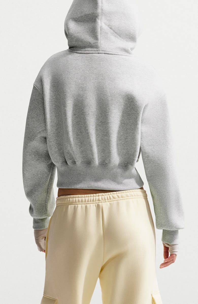 Nike Phoenix Relaxed Fit Cotton Blend Fleece Hoodie, Alternate, color, Grey/Sail