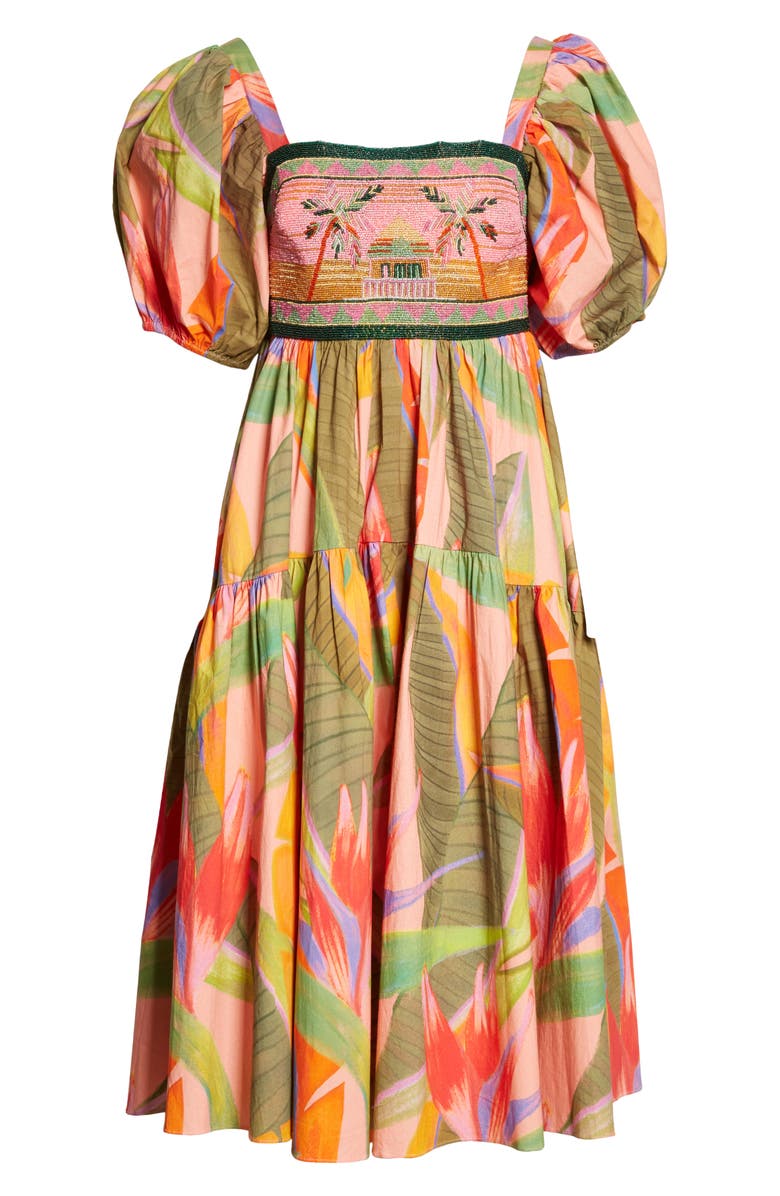 FARM Rio Pink Garden Embroidered Dress, Alternate, color,