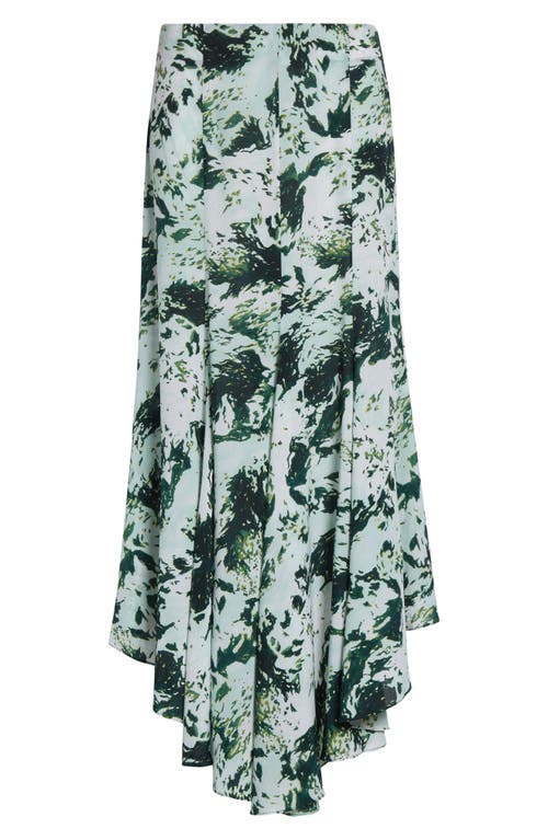 Proenza Schouler Joelle Print High-low Skirt In Brown