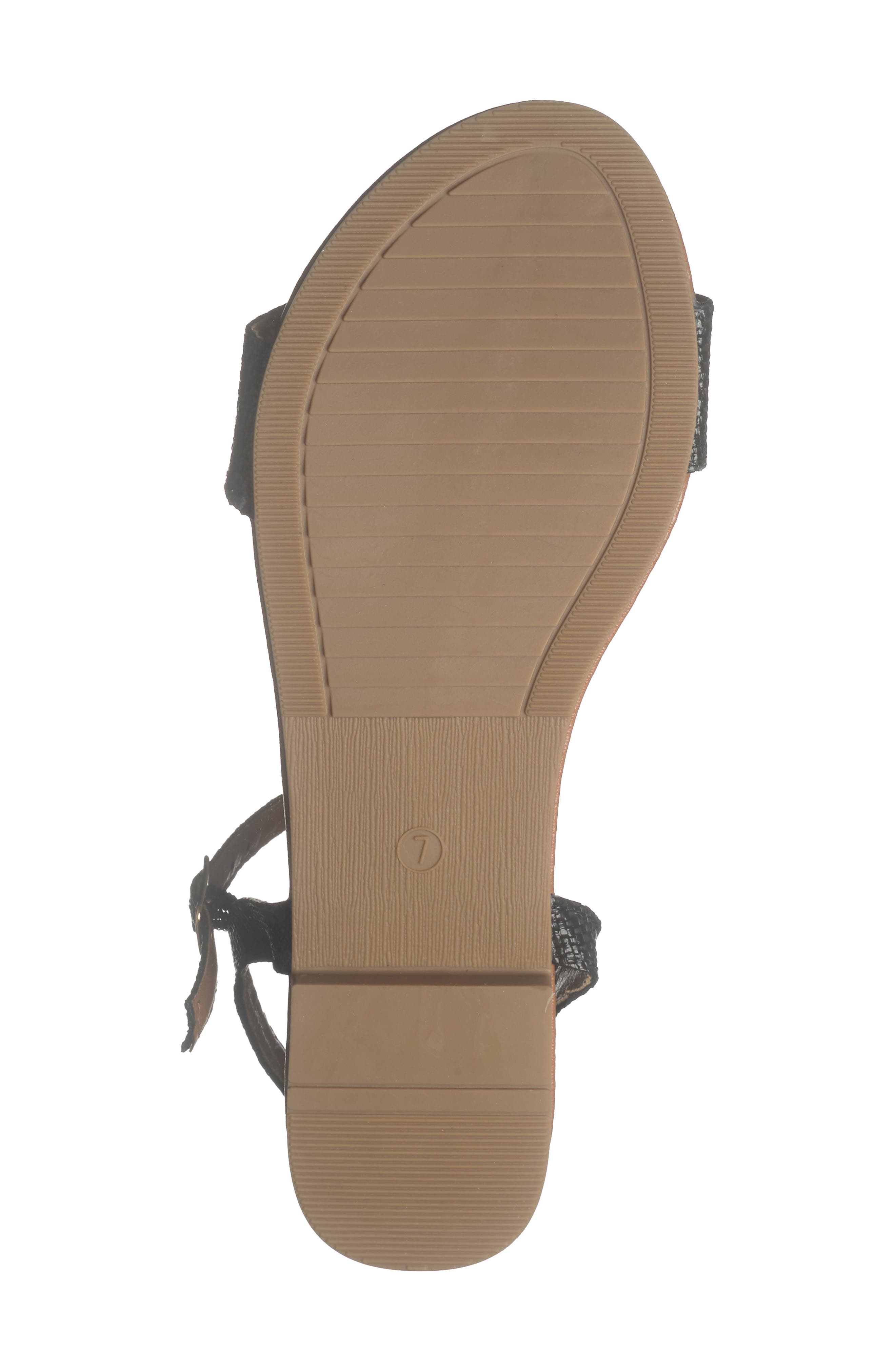 Rose Sandal, Alternate, color, BLACK