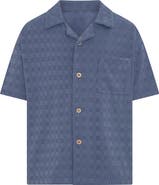 TINY TRIBE Kids' Textured Button-Up Shirt