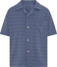 TINY TRIBE Kids' Textured Button-Up Shirt