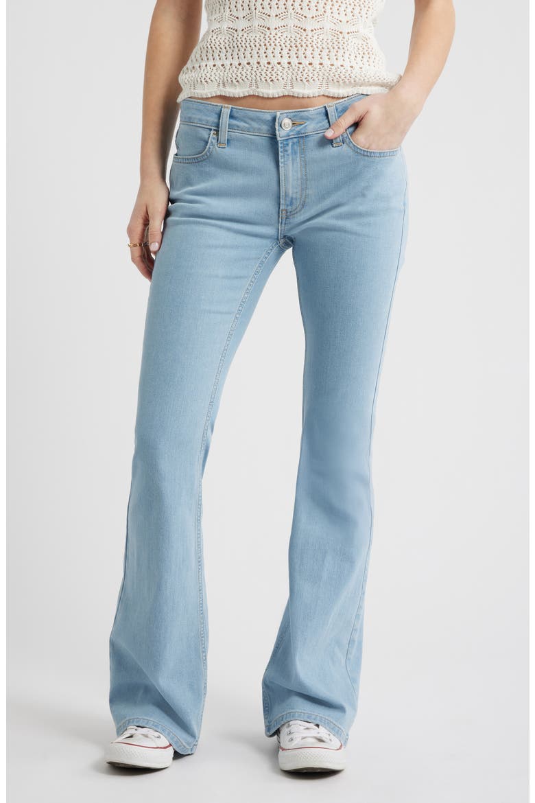 Low Rise Flare Jeans, Main, color, PALMS WASH
