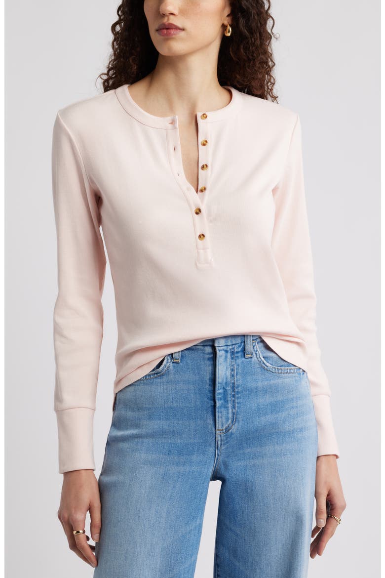 Rib Henley, Main, color, PINK FRESCO