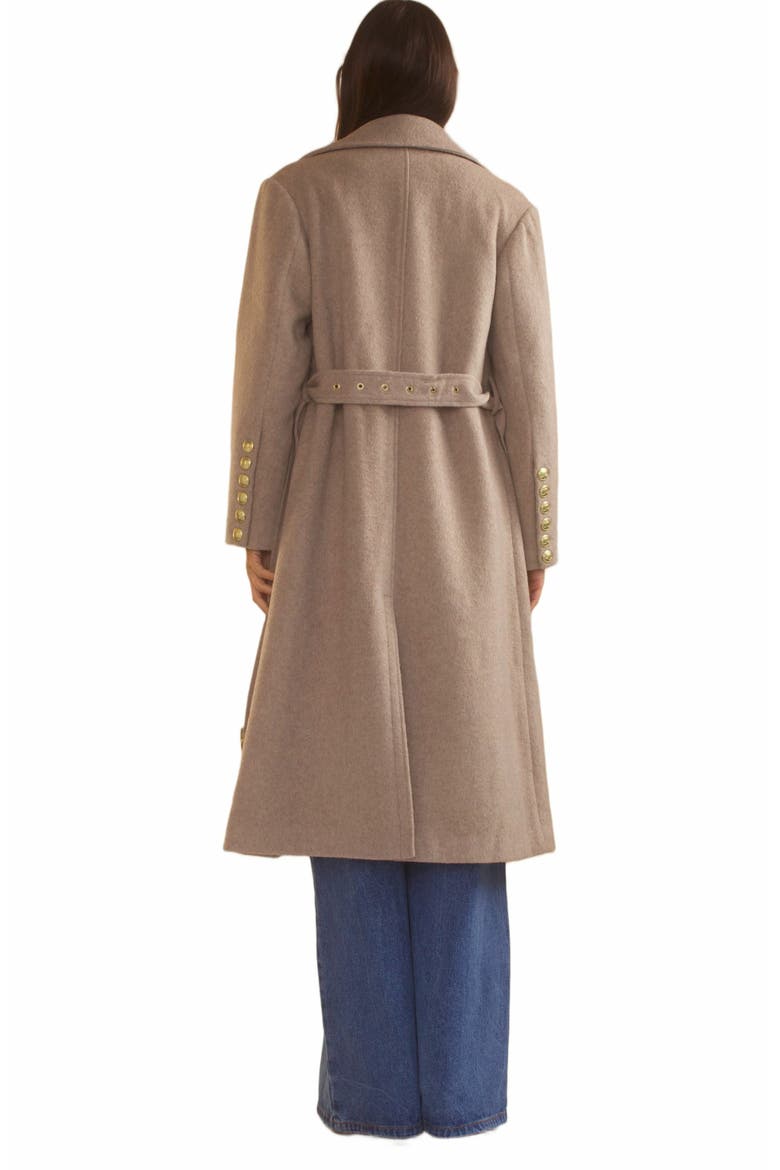 Noa Wool Cocoon Coat, Alternate, color, Camel