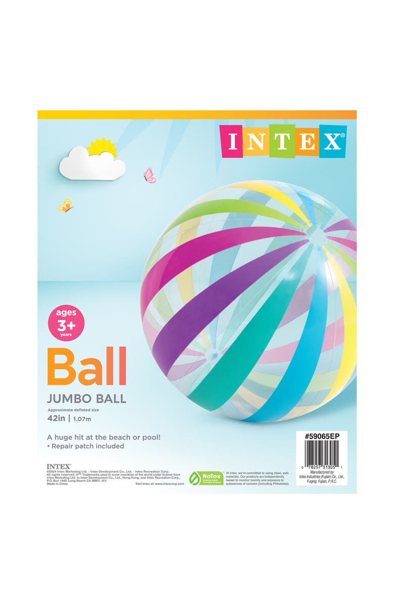Intex Jumbo Beach Ball, Alternate, color, Multicolored