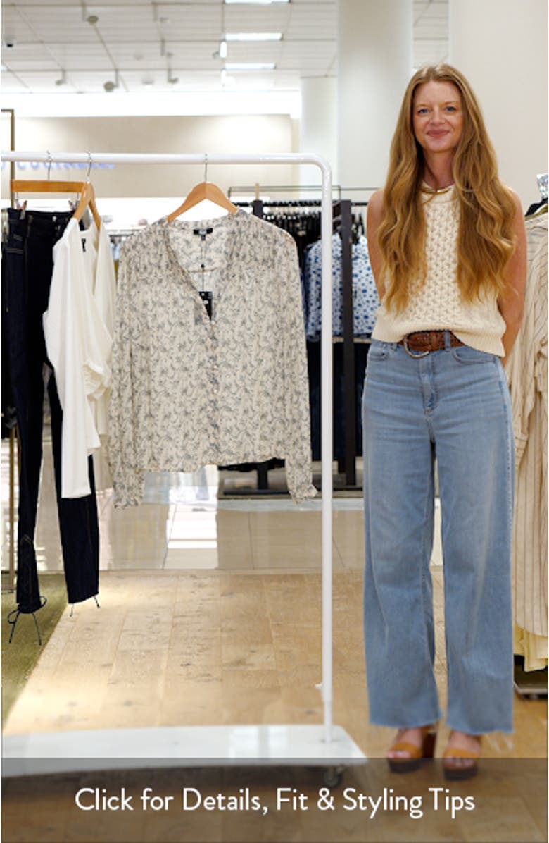 Monika Floral Long Sleeve Shirt, sales video thumbnail