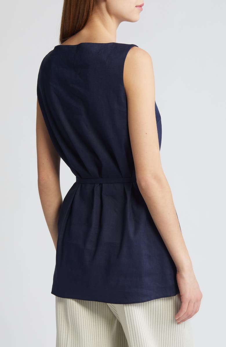 rag & bone Holland Sleeveless Linen Blend Tunic Top, Alternate, color,