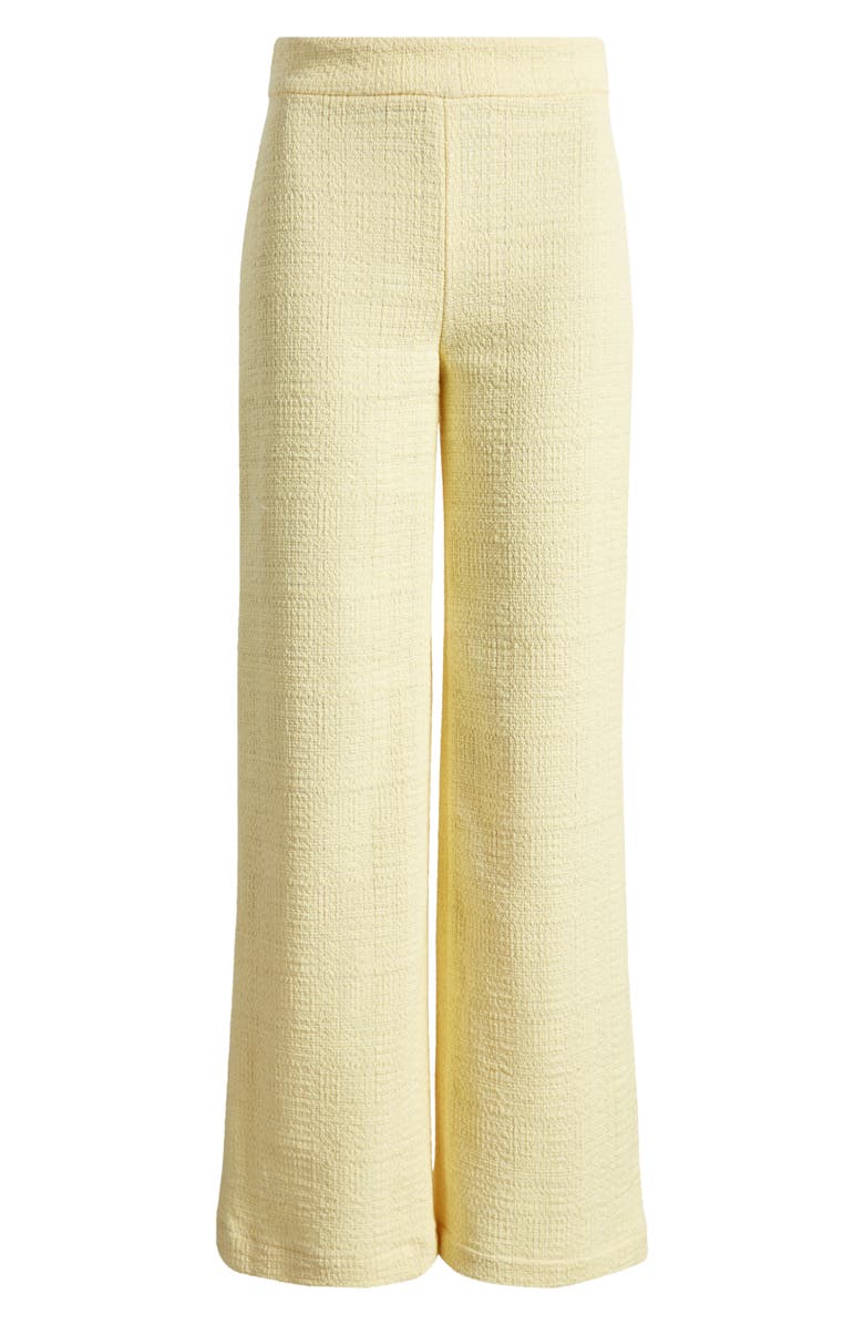 & Other Stories High Waist Straight Leg Tweed Pants, Alternate, color, Yellow