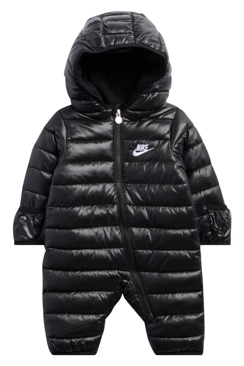 Quilted Puffer Pram, Main, color, BLACK
