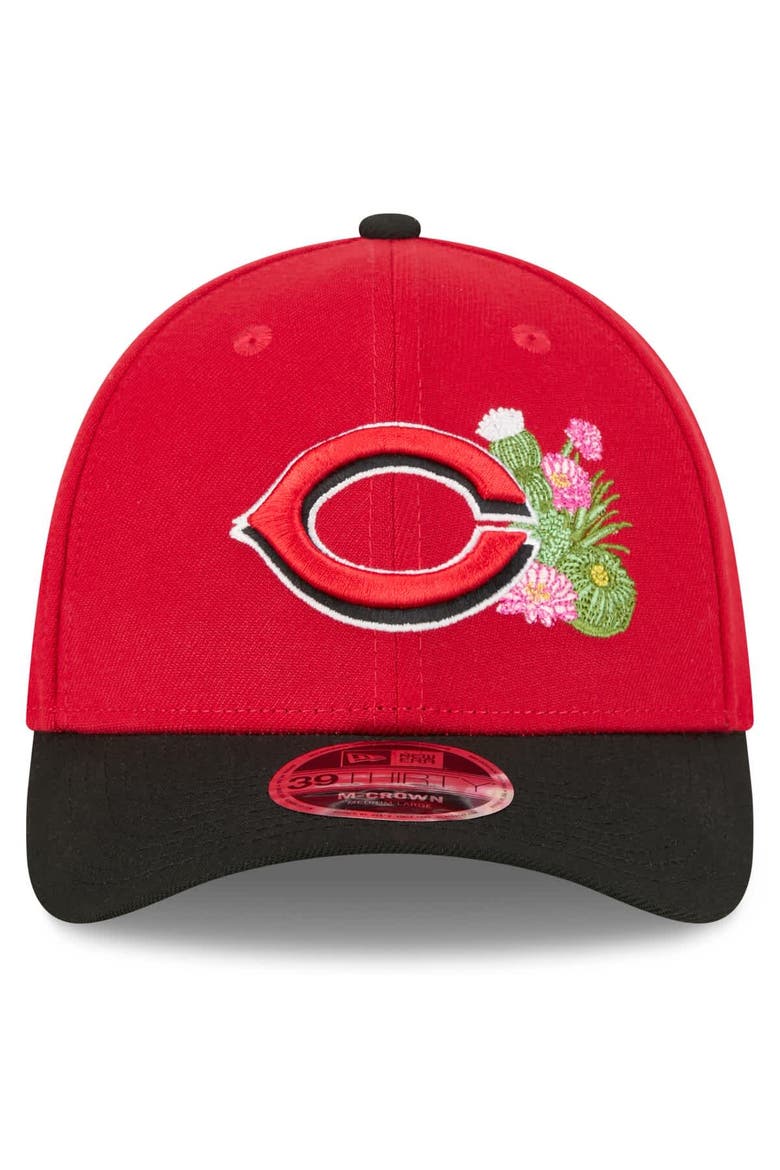 Men's New Era  Red/Black Cincinnati Reds 2026 Spring Training M-Crown 39THIRTY Flex Hat, Alternate, color, Red