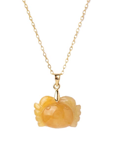 Zodiac collection Cancer Jade stone necklace