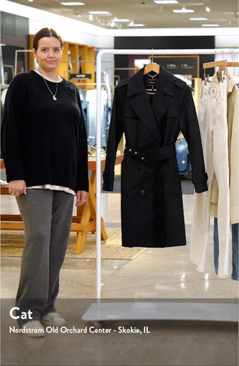 Double Breasted Belted Trench Coat, sales video thumbnail