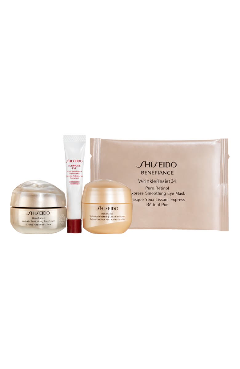 Shiseido Benefiance Wrinkle Smoothing Eye Care Set USD $122 Value, Alternate, color,