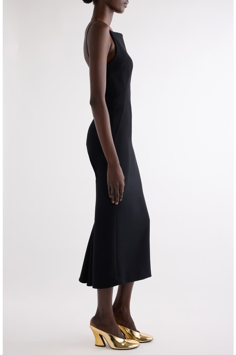 Tailored Cady Sheath Dress, Alternate, color, BLACK