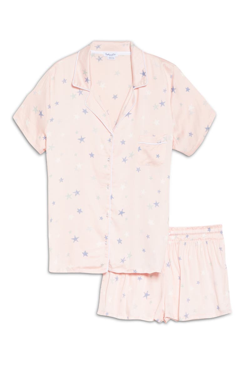 Short Pajamas, Main, color, TWO HEARTS PEACOAT