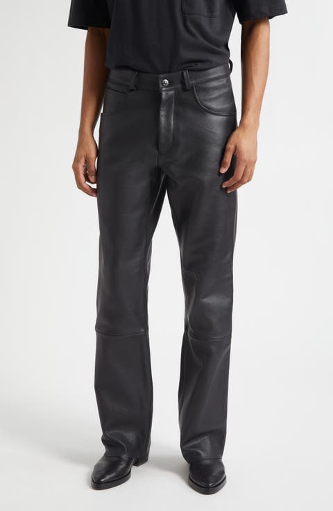 Mr Leather Flare Leg Pants