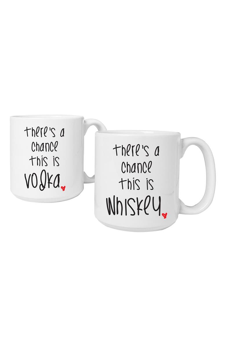 Cathy's Concepts 'There's a Chance' Ceramic Coffee Mugs, Alternate, color, 